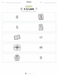 C. S. Lewis printable worksheet preview