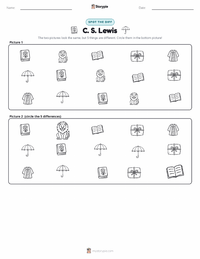 C. S. Lewis printable worksheet preview