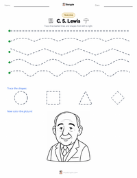 C. S. Lewis printable worksheet preview