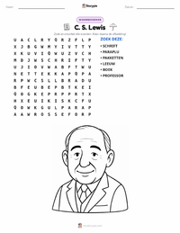 C. S. Lewis afdrukbare werkblad voorbeeld