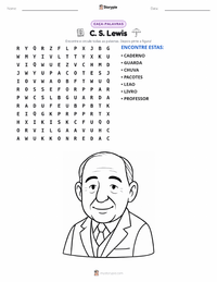 Prévia da folha de atividades imprimível C. S. Lewis