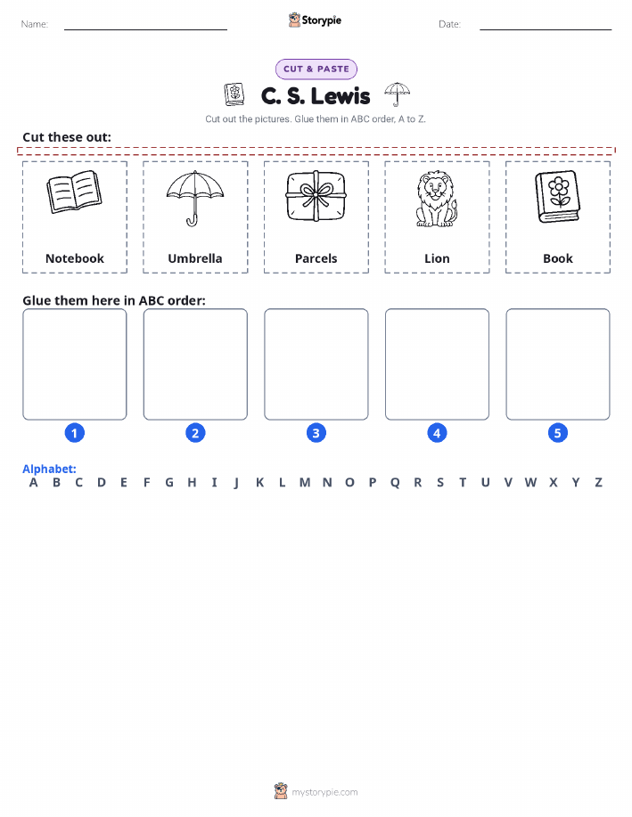 Cut & Paste Alphabet
