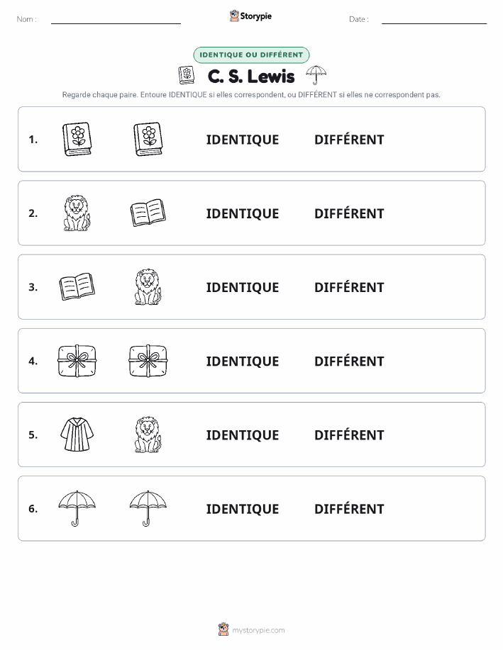 Identique ou Différent