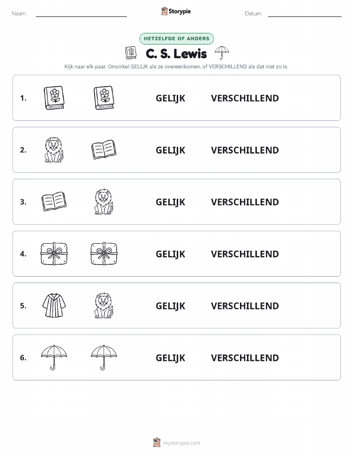 Zelfde of Verschillend