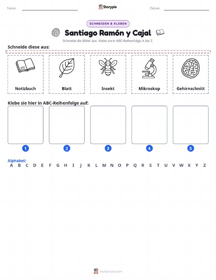 Schneiden & Einfügen Alphabet