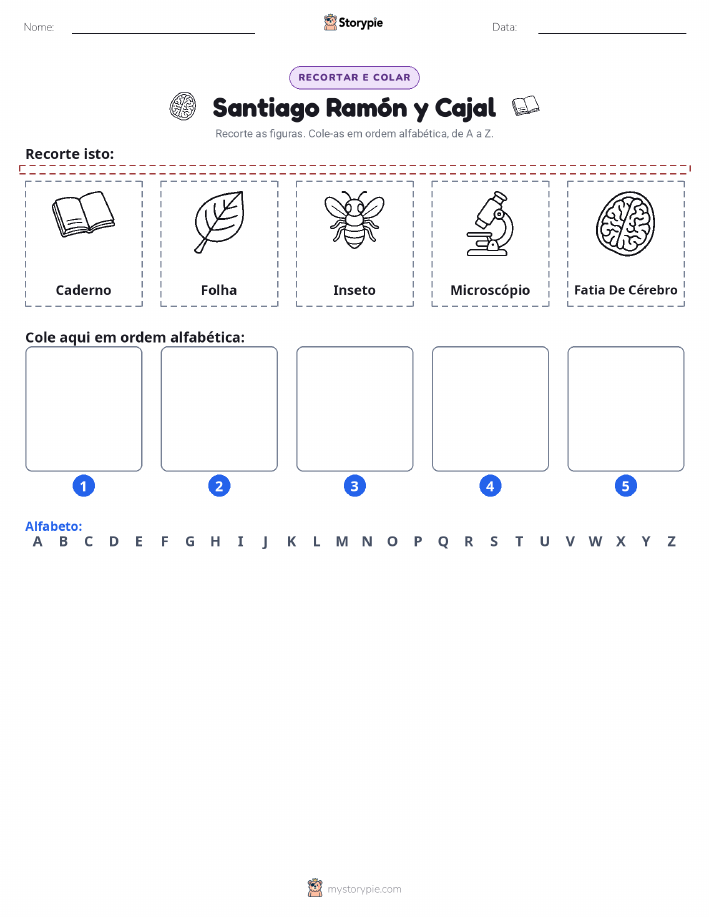 Recortar & Colar Alfabeto
