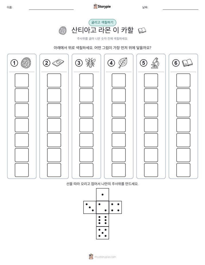 롤 & 색칠하기