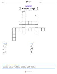 Camillo Golgi printable worksheet preview