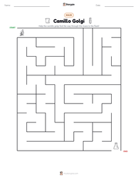 Camillo Golgi printable worksheet preview
