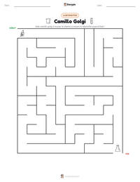 Aperçu de la feuille de travail imprimable Camillo Golgi