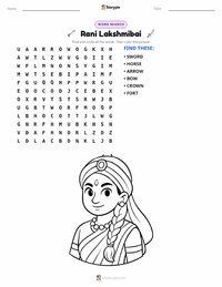 Rani Lakshmibai printable worksheet preview