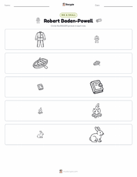 Robert Baden-Powell printable worksheet preview