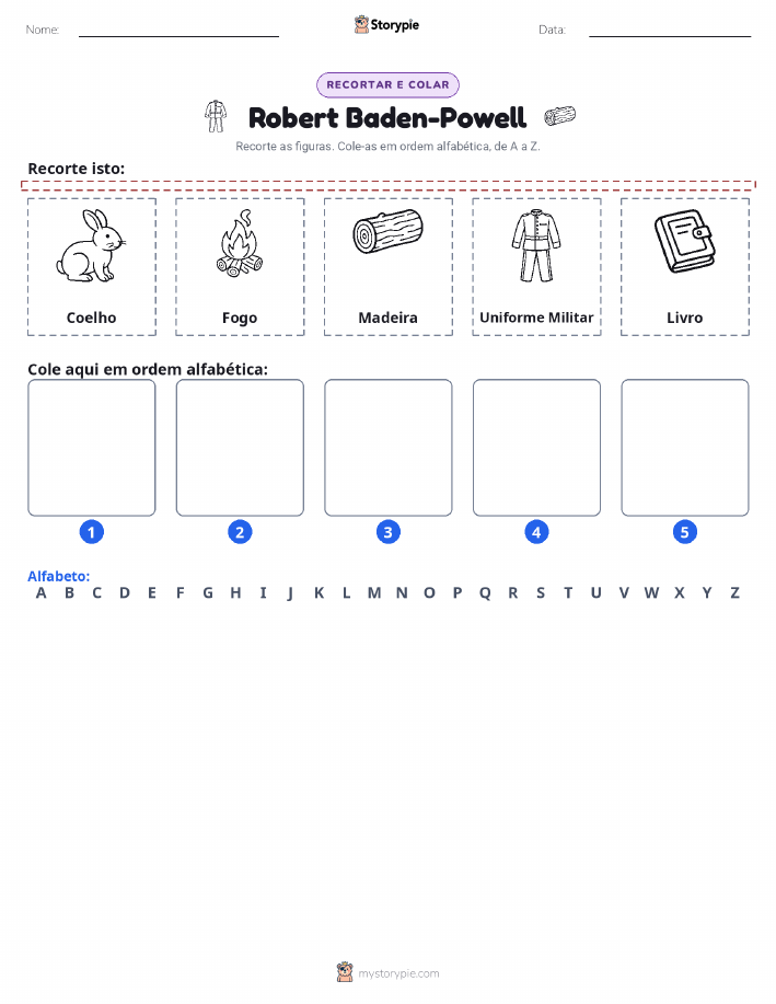 Recortar & Colar Alfabeto