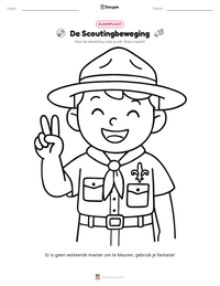 De Scoutingbeweging afdrukbare werkblad voorbeeld