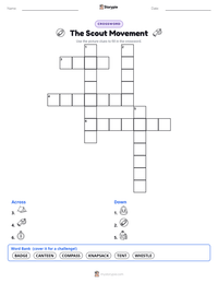 The Scout Movement printable worksheet preview