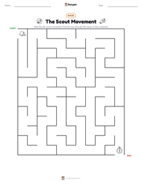 The Scout Movement printable worksheet preview