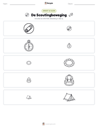 De Scoutingbeweging afdrukbare werkblad voorbeeld
