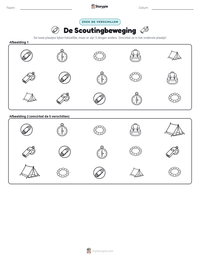 De Scoutingbeweging afdrukbare werkblad voorbeeld