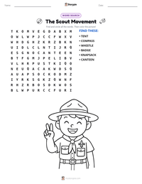 The Scout Movement printable worksheet preview