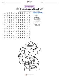 Anteprima della scheda stampabile di Il Movimento Scout