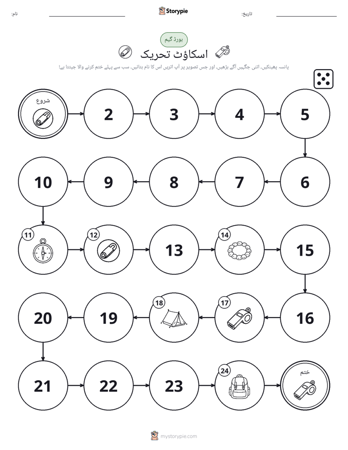 رول اور منتقل کریں کھیل