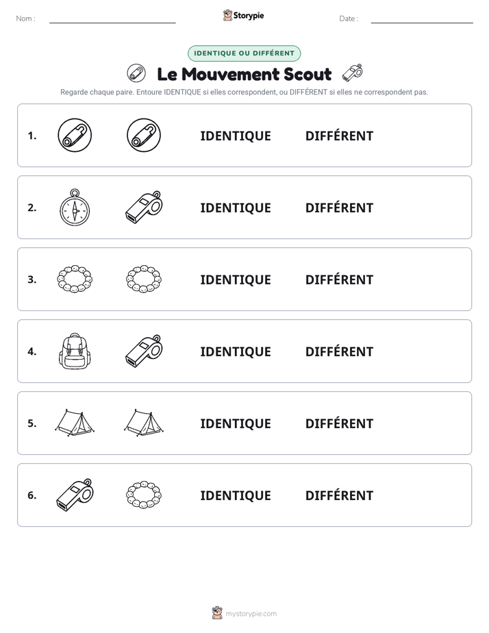 Identique ou Différent