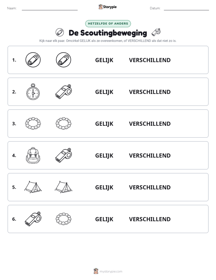 Zelfde of Verschillend