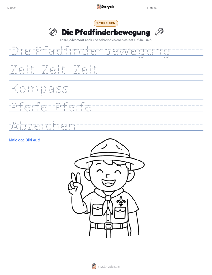 Schreibübung