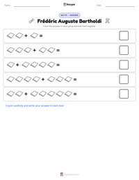 Frédéric Auguste Bartholdi printable worksheet preview