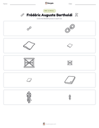 Frédéric Auguste Bartholdi printable worksheet preview