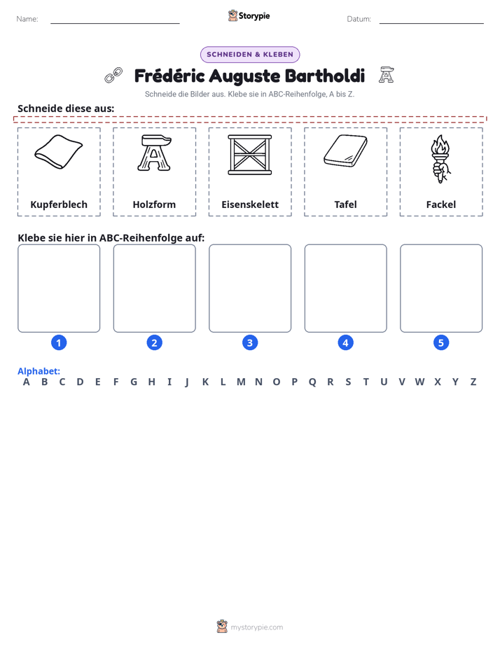 Schneiden & Einfügen Alphabet