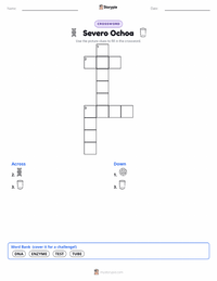 Severo Ochoa printable worksheet preview