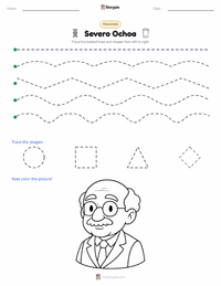 Severo Ochoa printable worksheet preview