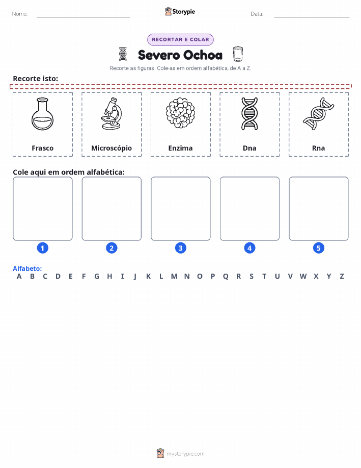 Recortar & Colar Alfabeto