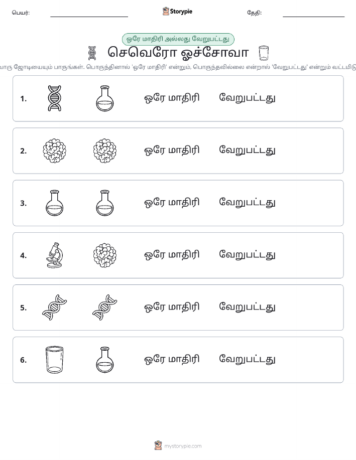 அதே அல்லது மாறுபட்டது