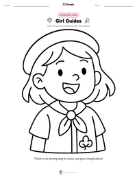 Girl Guides printable worksheet preview