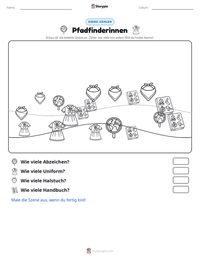 Pfadfinderinnen druckbare Arbeitsblatt Vorschau
