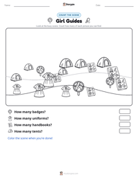 Girl Guides printable worksheet preview