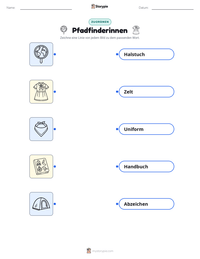 Pfadfinderinnen druckbare Arbeitsblatt Vorschau