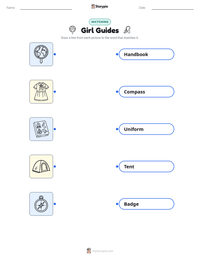 Girl Guides printable worksheet preview