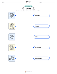 Anteprima della scheda stampabile di Guide