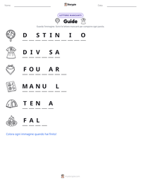 Anteprima della scheda stampabile di Guide