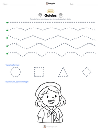Aperçu de la feuille de travail imprimable Guides