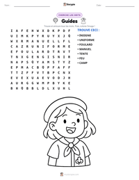 Aperçu de la feuille de travail imprimable Guides
