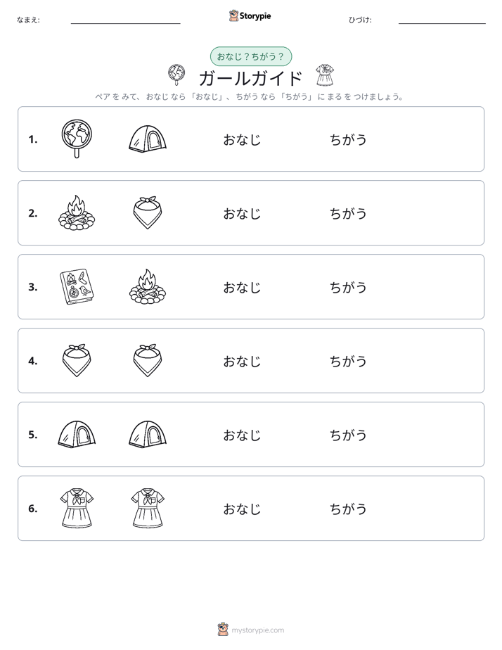 同じか違うか