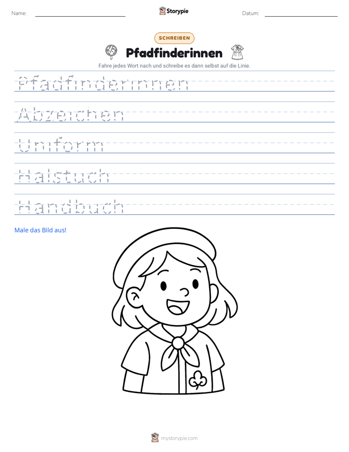 Schreibübung