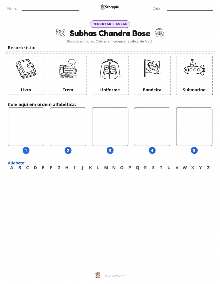 Recortar & Colar Alfabeto
