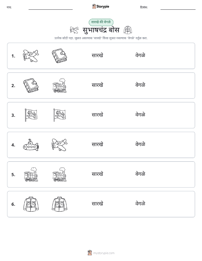 समान की भिन्न