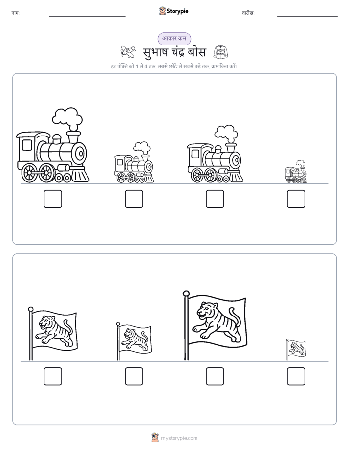आकार क्रम
