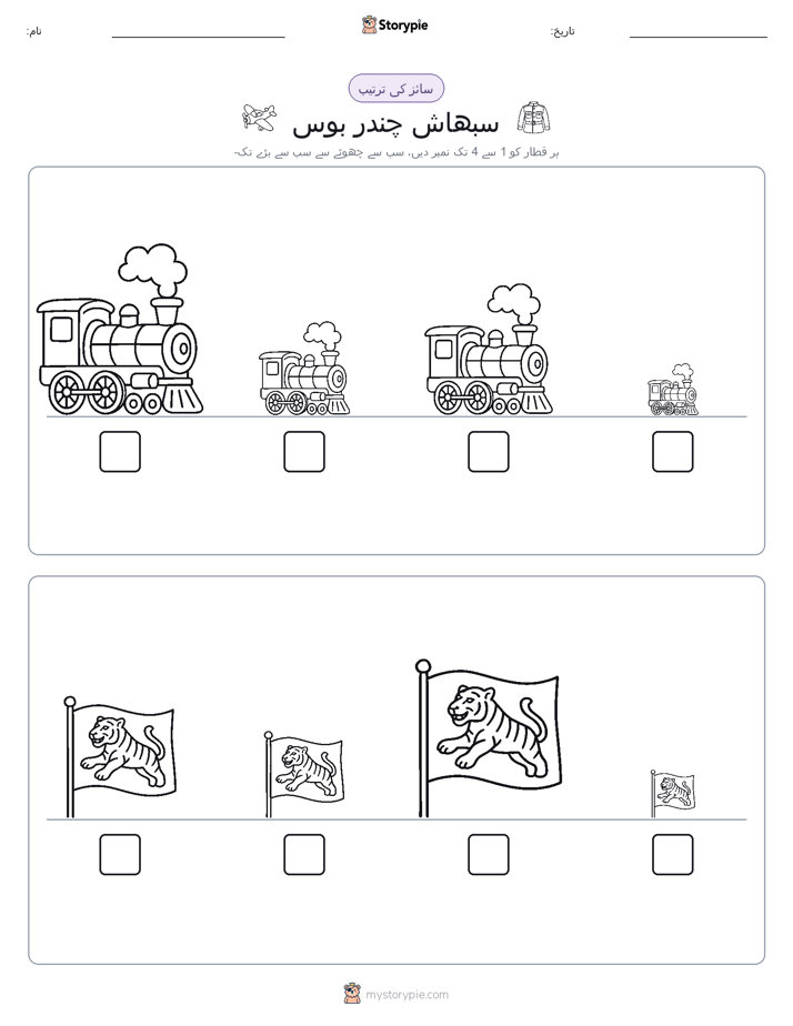سائز کی ترتیب